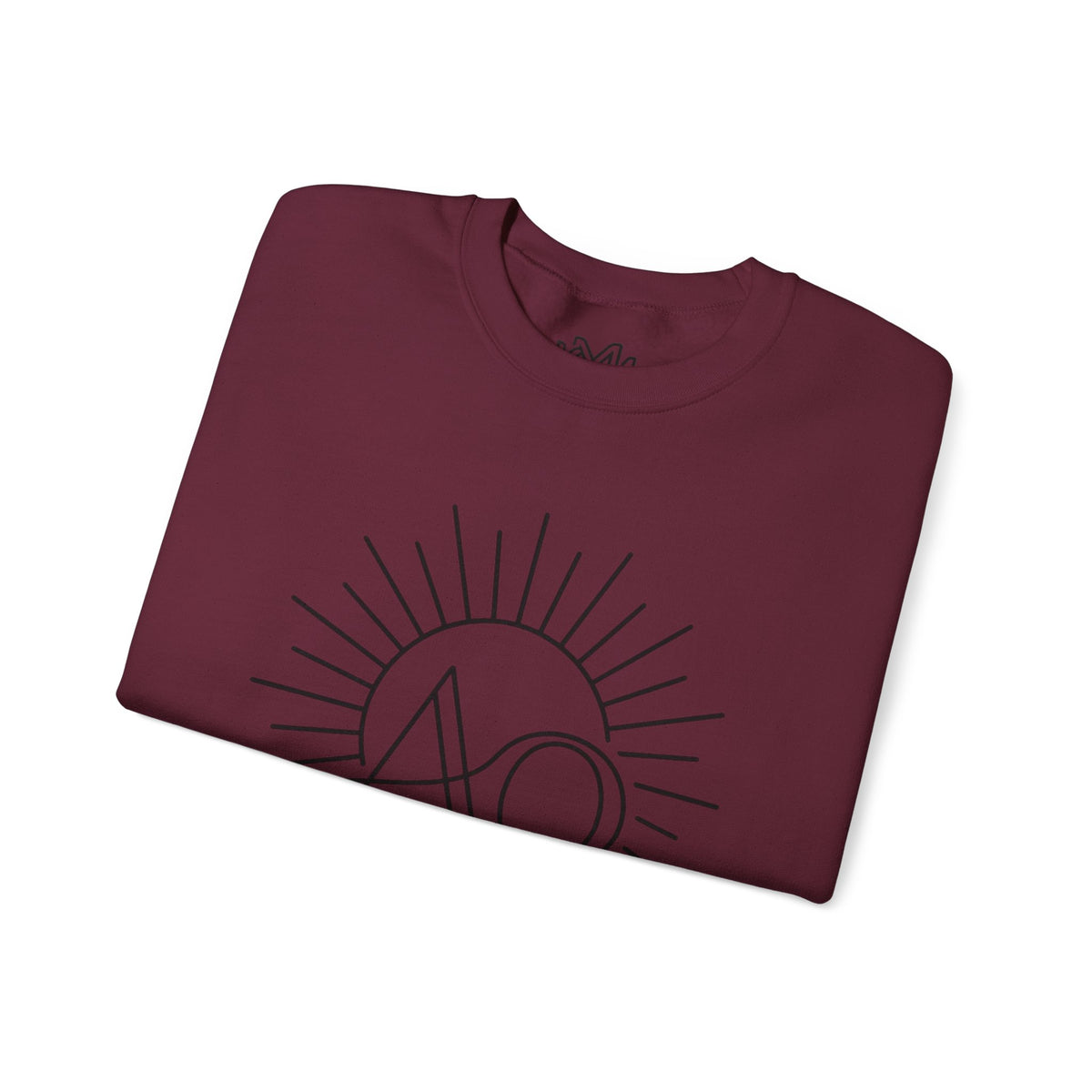 Alpha & Omega Crewneck Sweatshirt — Revelation 22:13 Christian Graphic Pullover